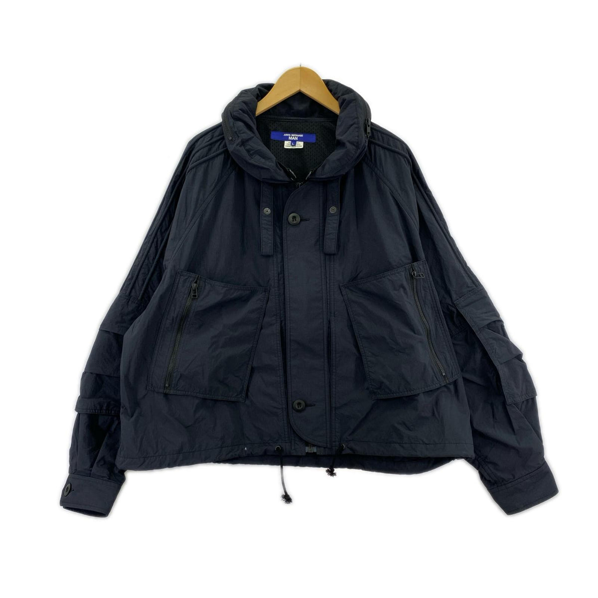 ジャケット 24SS ショートミリタリージャケット 紺 L ネイビー