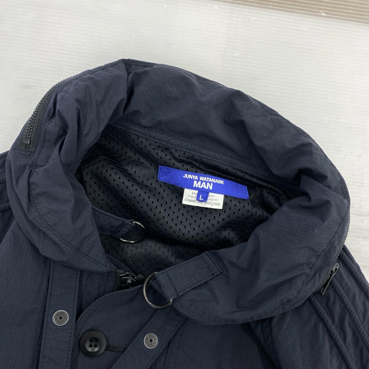 ジャケット 24SS ショートミリタリージャケット 紺 L ネイビー