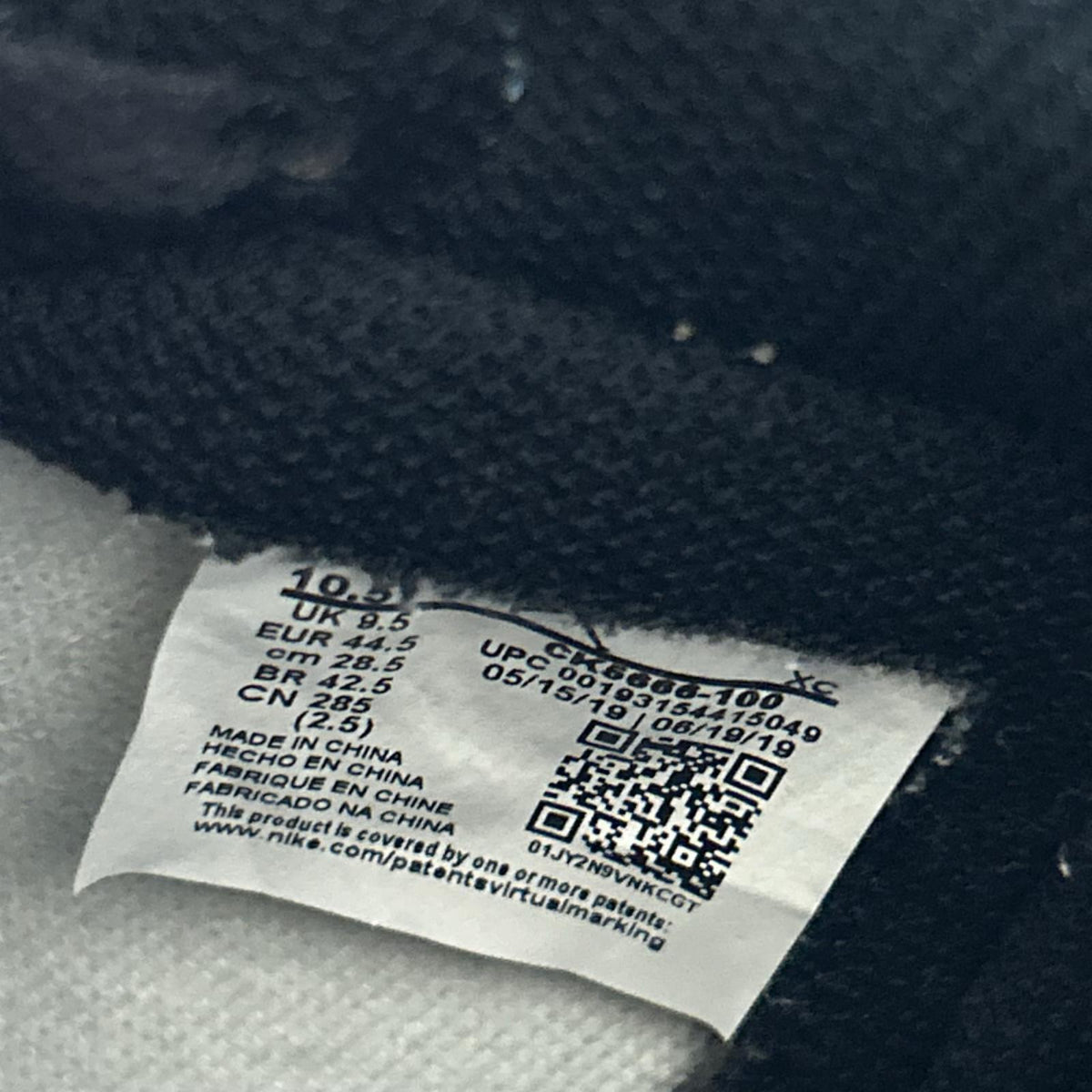 スニーカー Air Jordan 1 Retro High OG Fearless 28.5cm (US10 1/2 UK10 EU47) マルチカラー