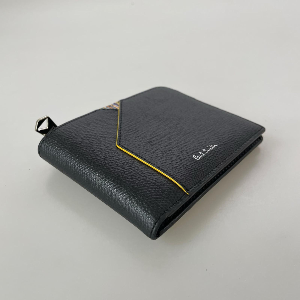 コンパクトウォレット 二つ折り財布 ブラック