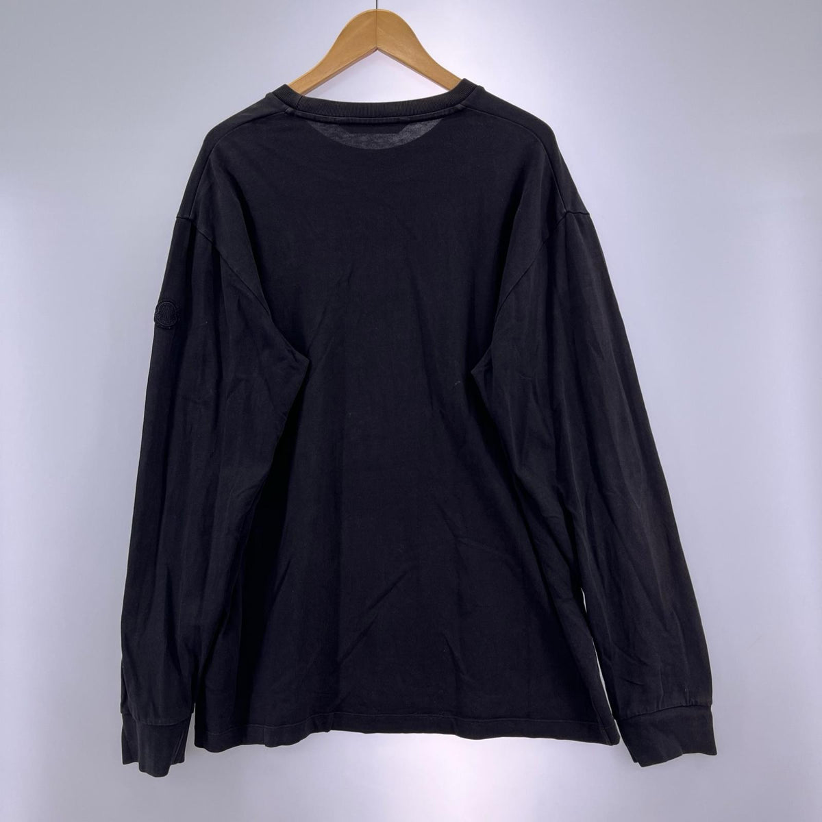 長袖Tシャツ MONCLER GENIUS MAGLIA T-SHIRT L/S カットソー ブラック M ブラック