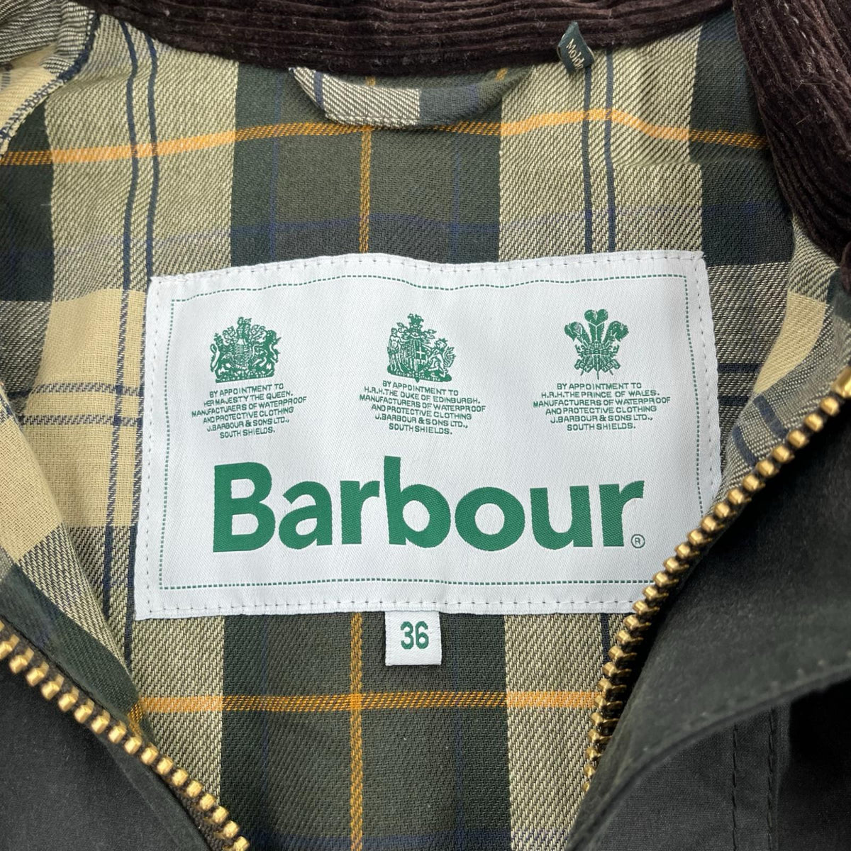ジャケット Barbour OVERSIZE WAX BEDALE オーバーサイズ ビデイル 36 グリーン