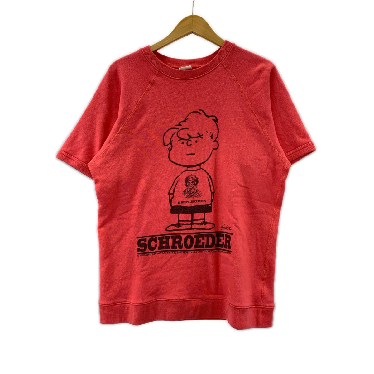 半袖Tシャツ PEANUTS Schroeder S/S Sweat Pink L L ピンク