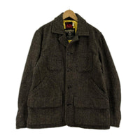 ジャケット HARRIS TWEED ORIGINAL GUN COAT WOOL L L ブラウン