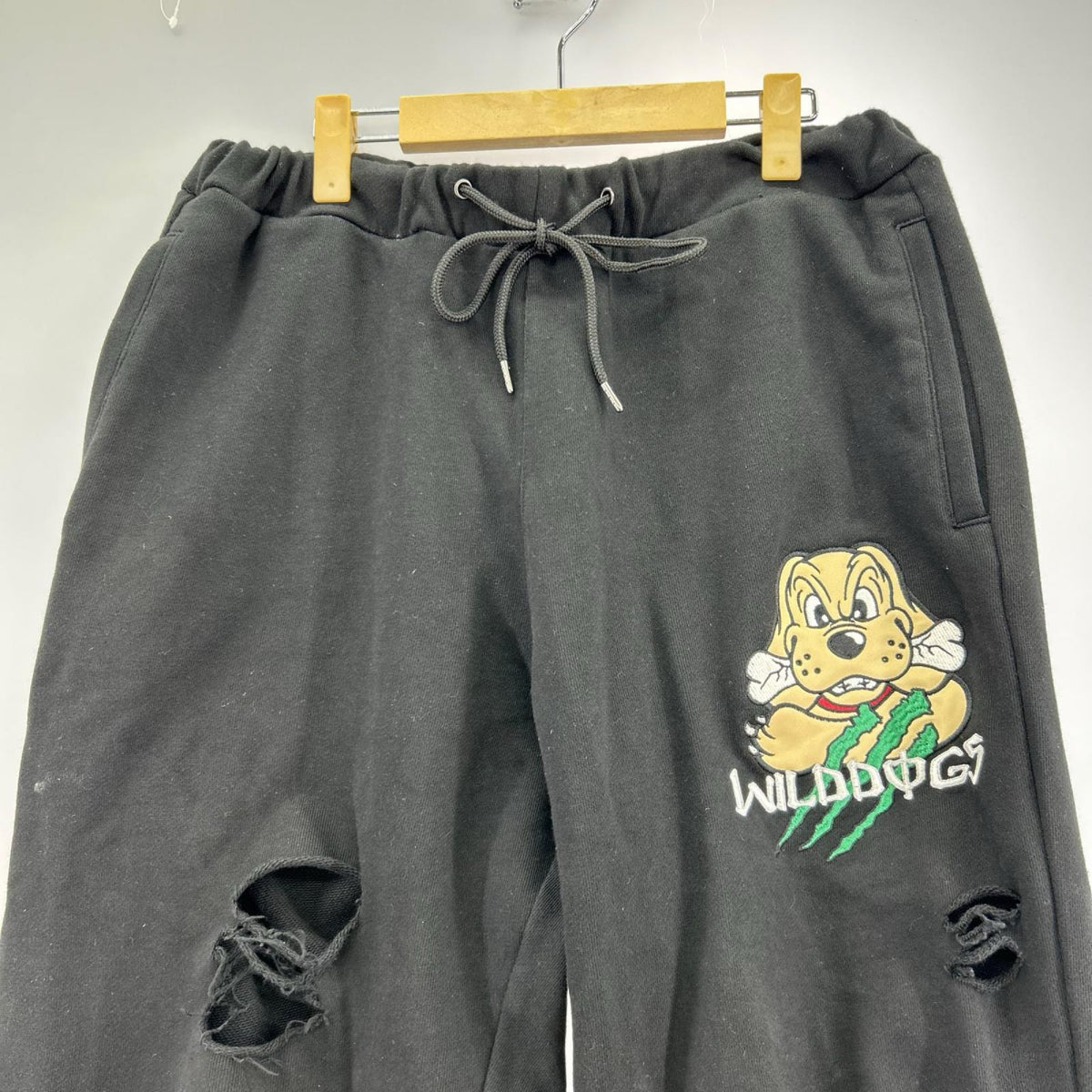 パンツ GALFY ダメージ加工 BLK ブラック
