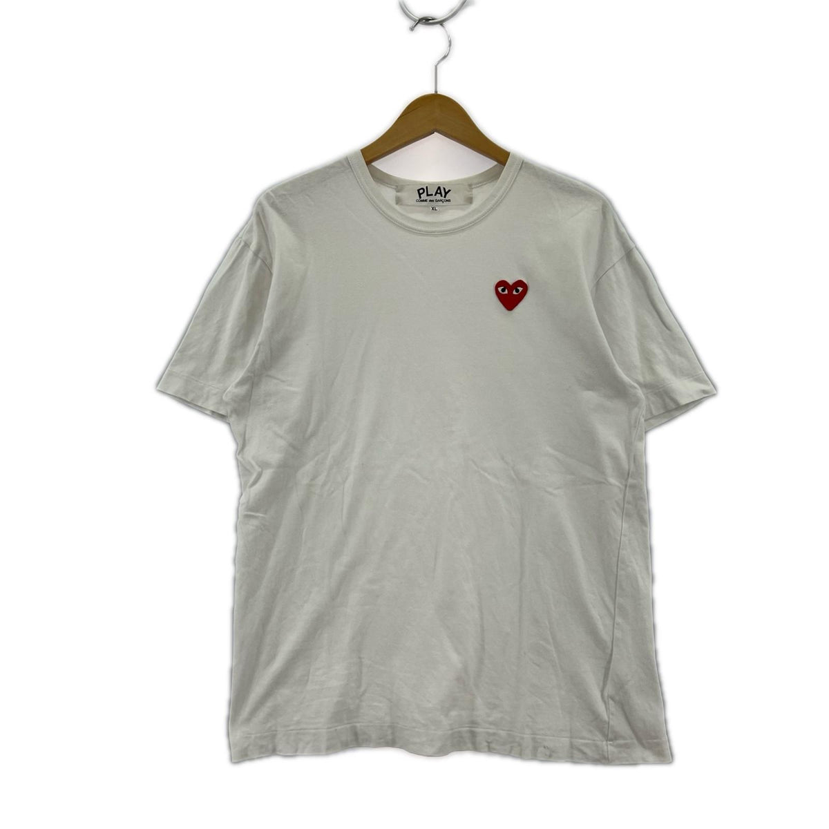 半袖Tシャツ HEART LOGO 刺繍 白 ホワイト