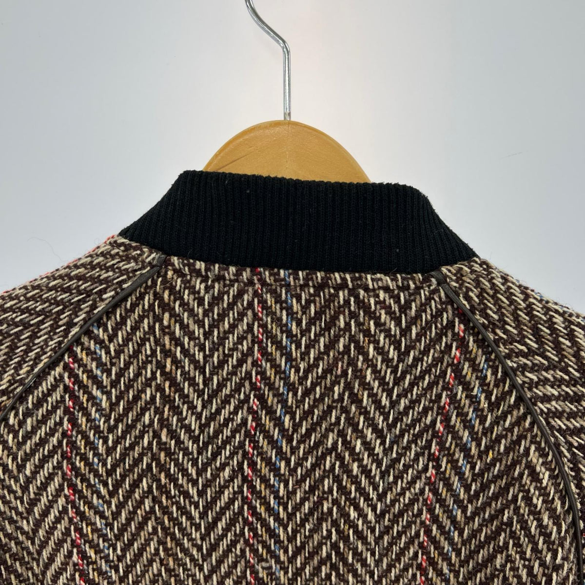ブルゾン TWEED JACKET 茶 ブラウン