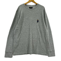 長袖Tシャツ ポロベア サーマル グレー (XL) グレー