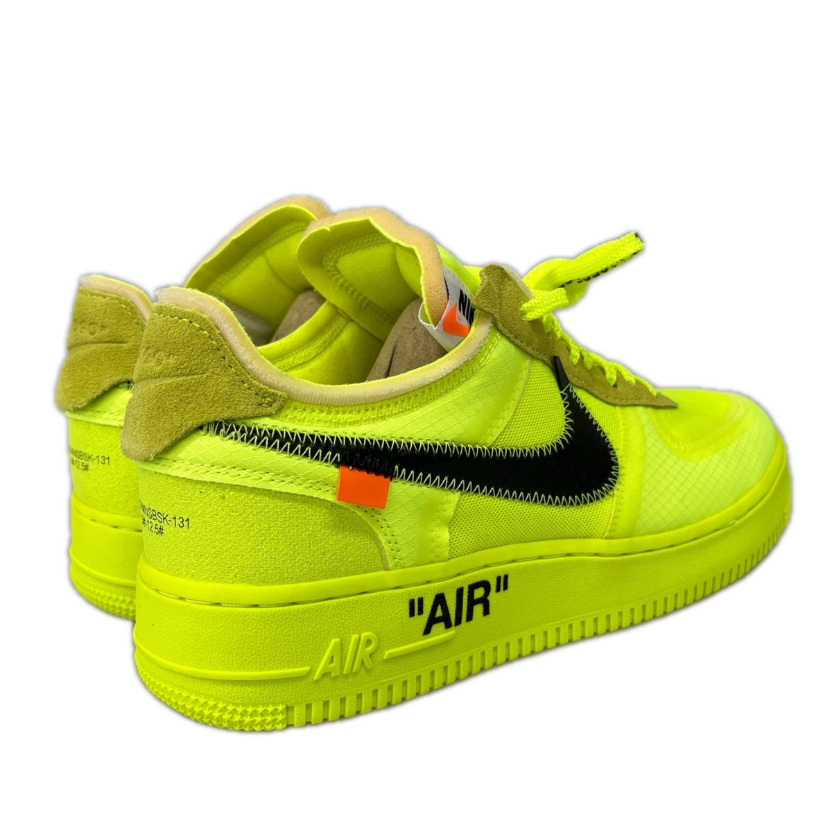 スニーカー ×OFF-WHITE THE 10 AIR FORCE 1 LOW VOLT 27.5cm (US9 1/2 UK9 EU45) イエロー