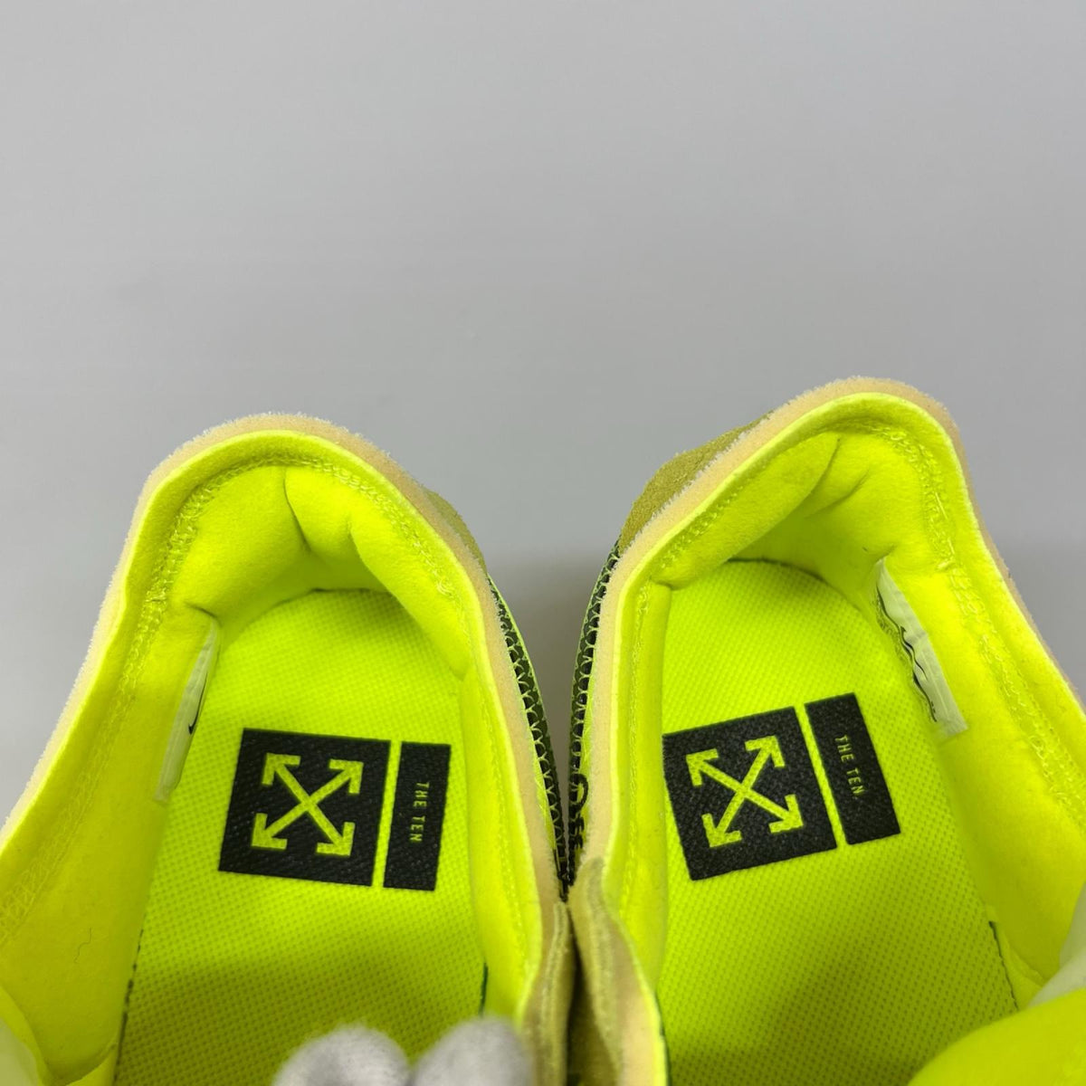 スニーカー ×OFF-WHITE THE 10 AIR FORCE 1 LOW VOLT 27.5cm (US9 1/2 UK9 EU45) イエロー