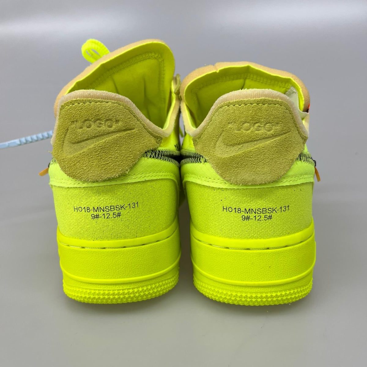スニーカー ×OFF-WHITE THE 10 AIR FORCE 1 LOW VOLT 27.5cm (US9 1/2 UK9 EU45) イエロー