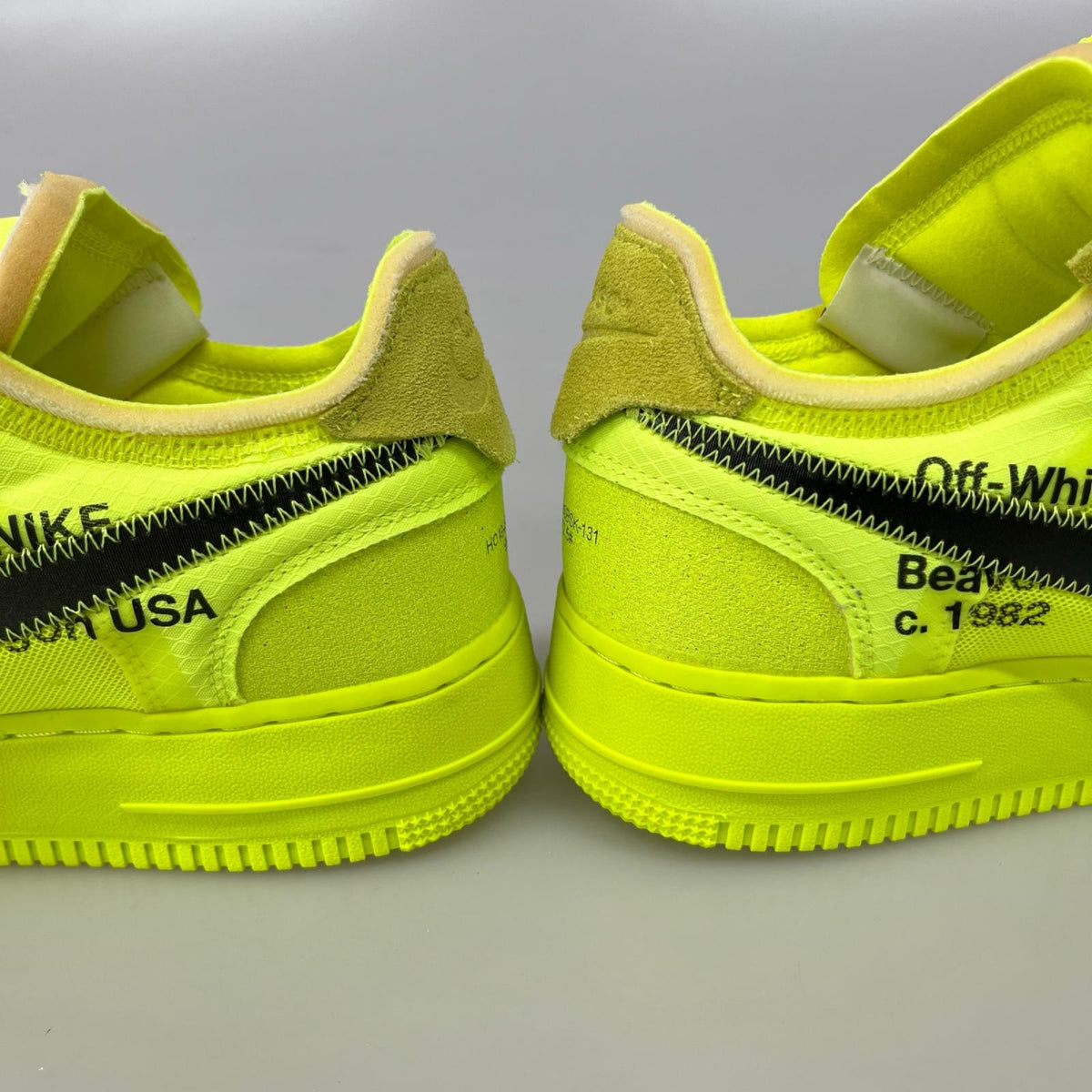 スニーカー ×OFF-WHITE THE 10 AIR FORCE 1 LOW VOLT 27.5cm (US9 1/2 UK9 EU45) イエロー