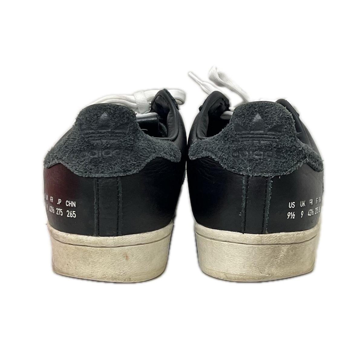スニーカー adidas SUPERSTAR レザースニーカー ブラック 27.5cm (US9 1/2 UK9 EU45)