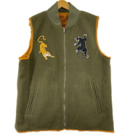 その他アウター modem design reversible suka-jan vest リバーシブルベスト カーキ 3