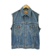デニムジャケット Last Gang in town vintage デニムベスト L ブルー