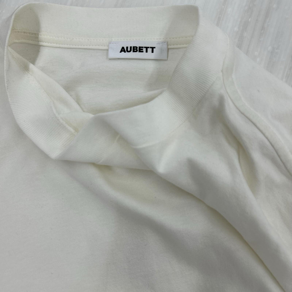 長袖Tシャツ AUBETT クルーネック 白 (L) L ホワイト
