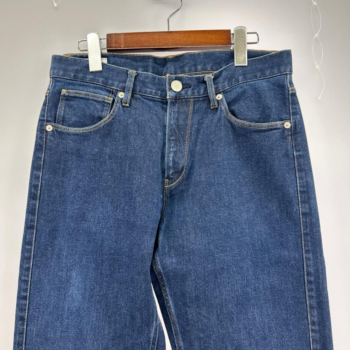 デニムパンツ コットンデニム スキニー インディゴ (実寸31) ブルー