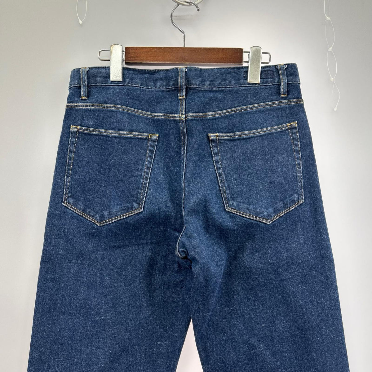 デニムパンツ コットンデニム スキニー インディゴ (実寸31) ブルー