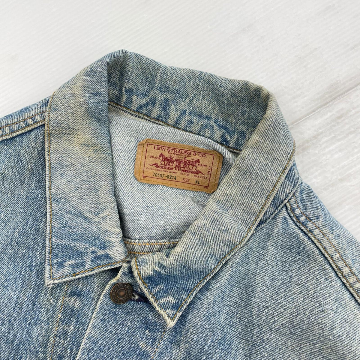 デニムジャケット 70507 90s デニムトラッカージャケット XL