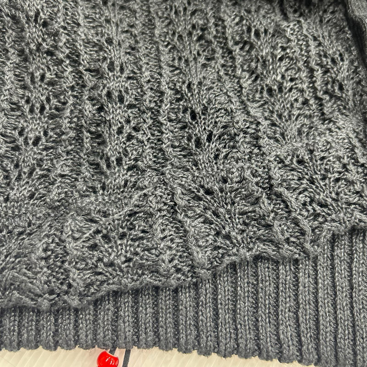 カーディガン 26SS/LACED KNIT CARDIGAN/1/ブラック 2 ブラック