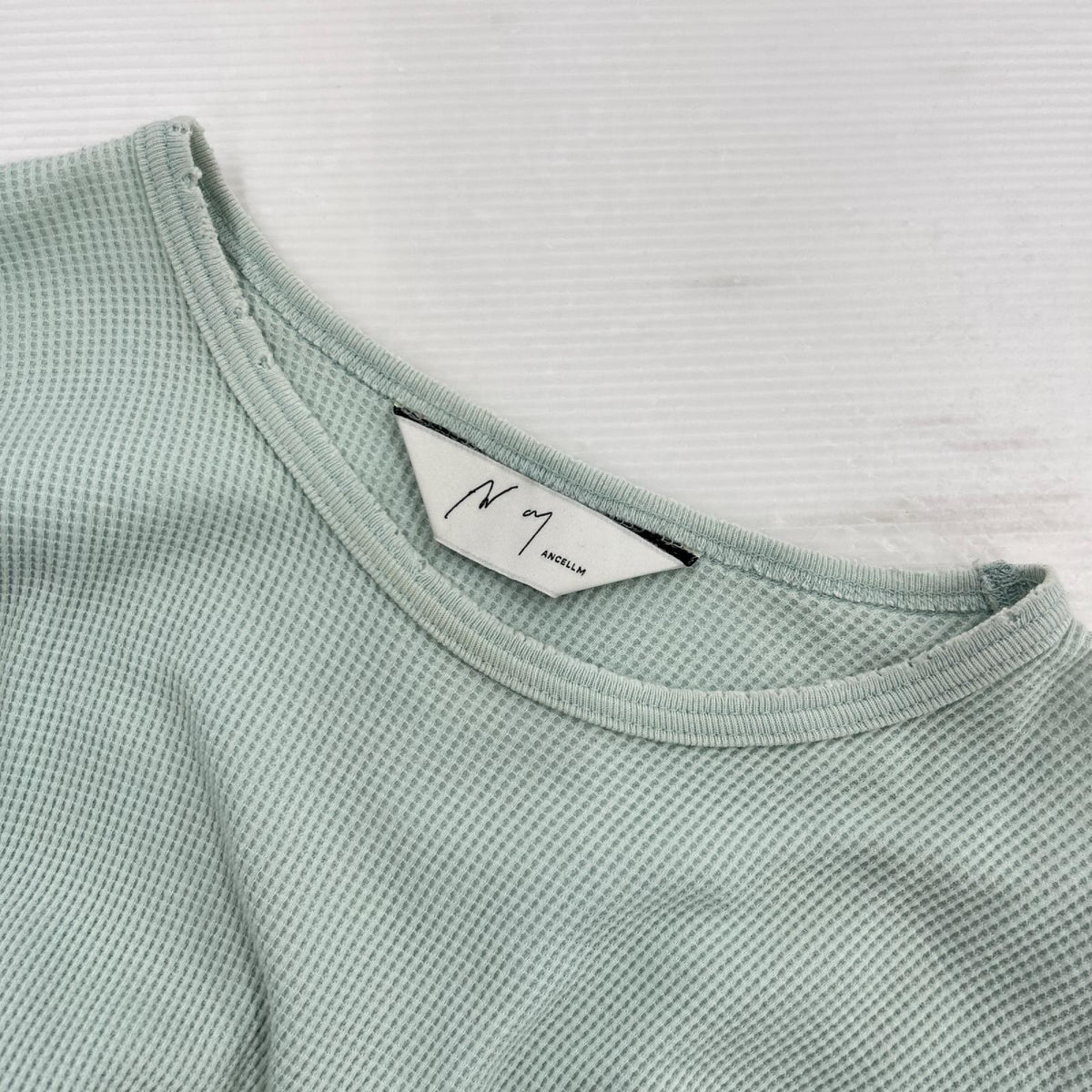 長袖Tシャツ DAMAGE WAFFLE CREW LS T-SHIRT/2/ミント 2