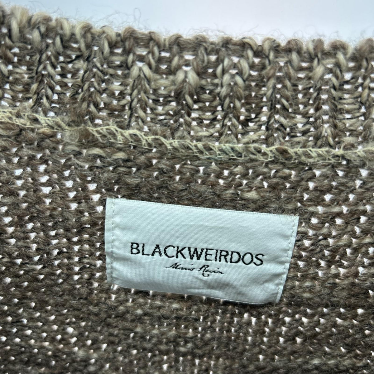ニット BLACKWEIRDOS/陰陽/ベージュ系/XL