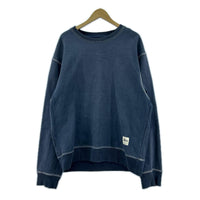 スウェット 118458/Contrast Stitch Label /紺 L ネイビー
