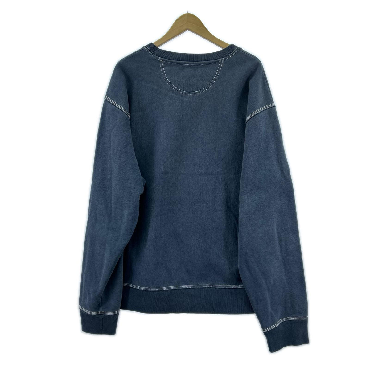 スウェット 118458/Contrast Stitch Label /紺 L ネイビー