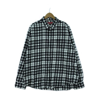 長袖シャツ 25FW Plaid Flannel Shirt/黒白/L L