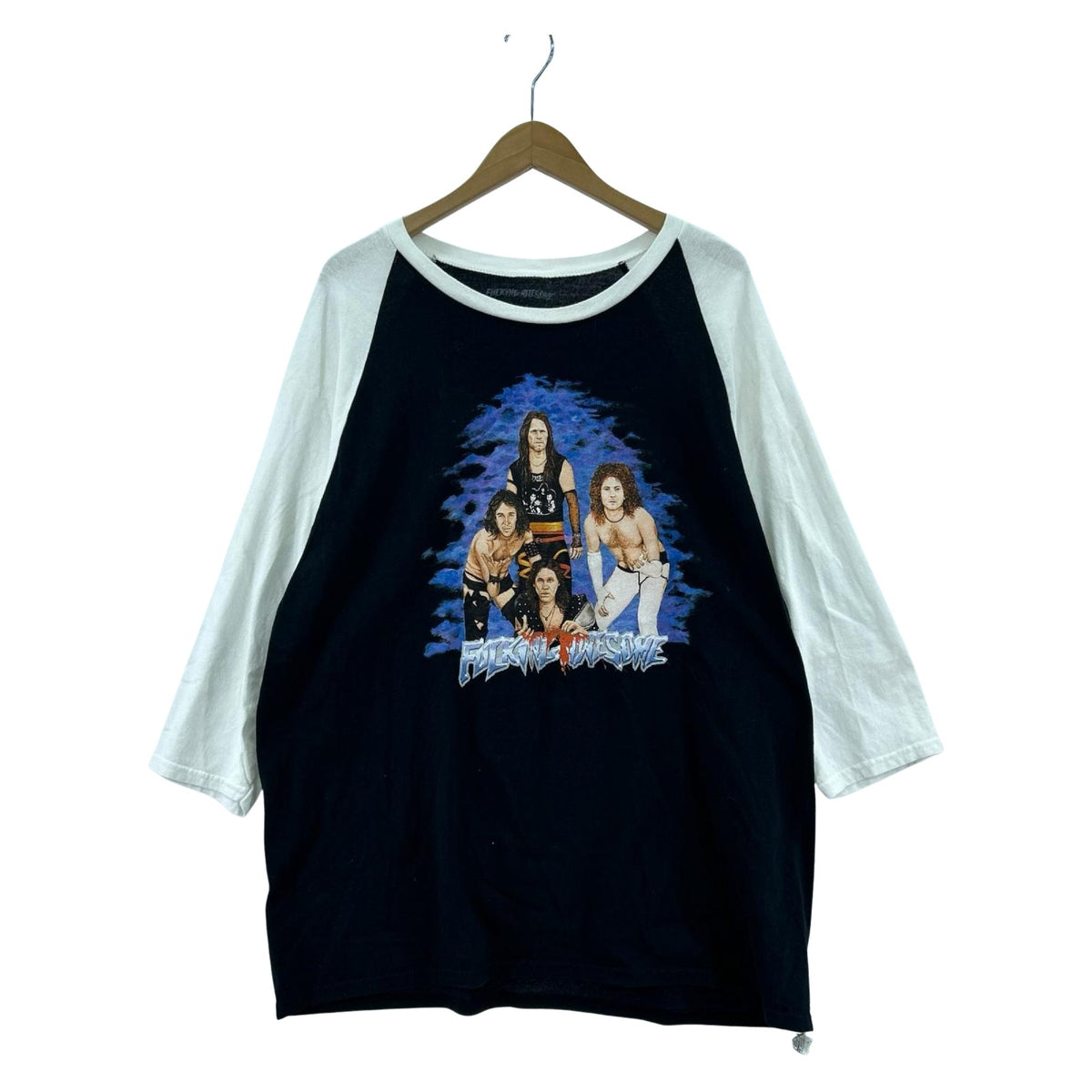 長袖Tシャツ ラグラン/黒白