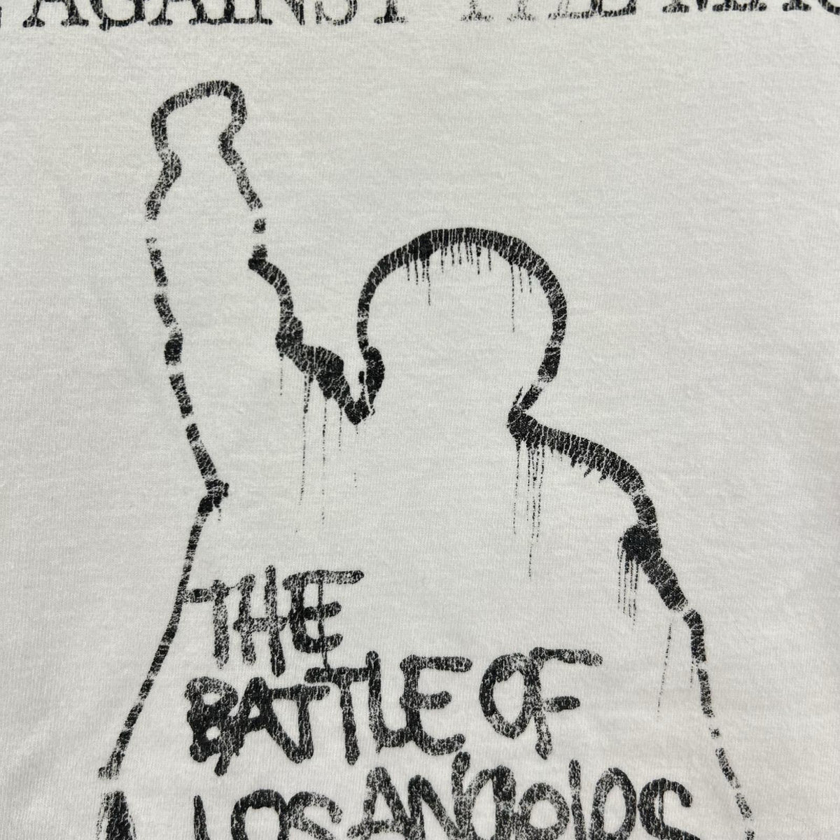 半袖Tシャツ RAGE AGAINST THE MACHINE/白 L ホワイト