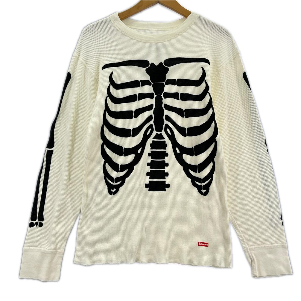 長袖Tシャツ HANES/ボーン/サーマル/白 L ホワイト