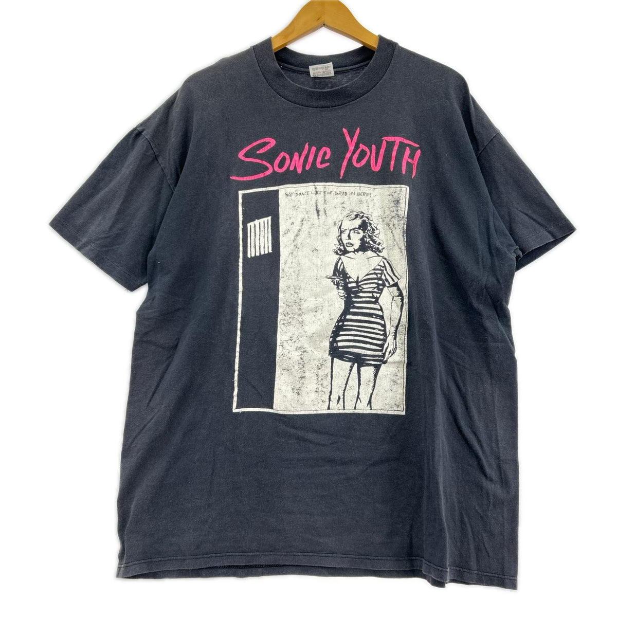 半袖Tシャツ SONIC YOUTH We Don't Like The Grub Shirt グレー