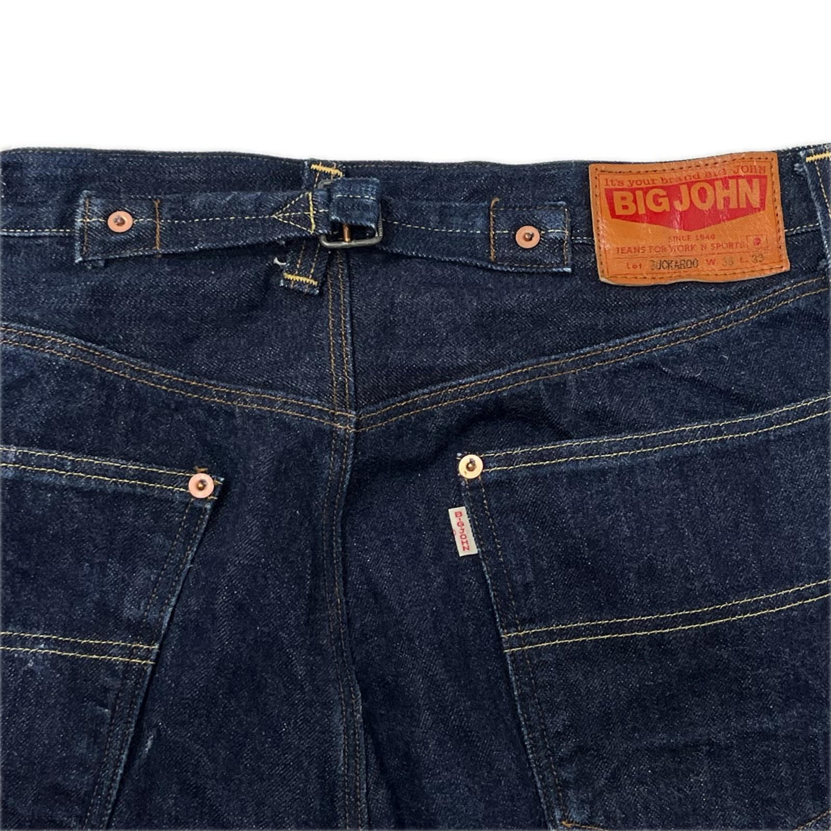 デニムパンツ Big John BUCKAROO カイハラ社 セルビッチデニム 36 インディゴ 36