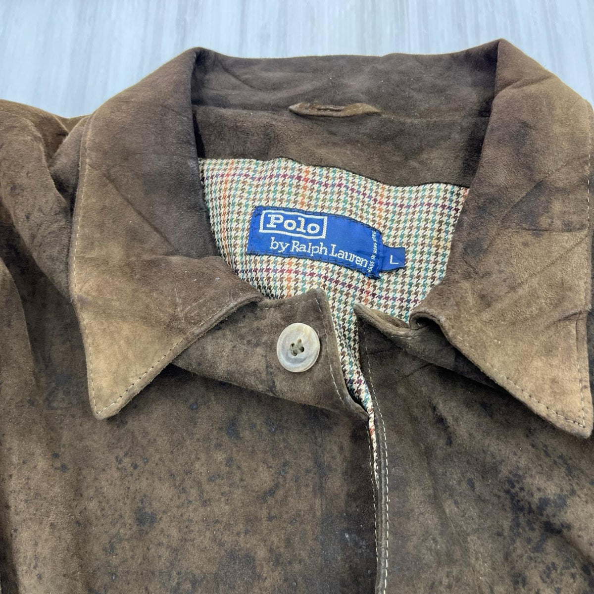 ジャケット 90s レザー 茶 (L) L ブラウン