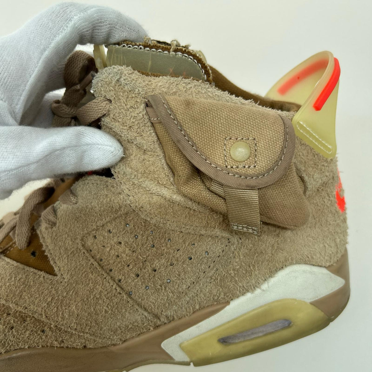 スニーカー × Travis Scott Air Jordan 6(27.5) 27.5cm (US9 1/2 UK9 EU45) ベージュ