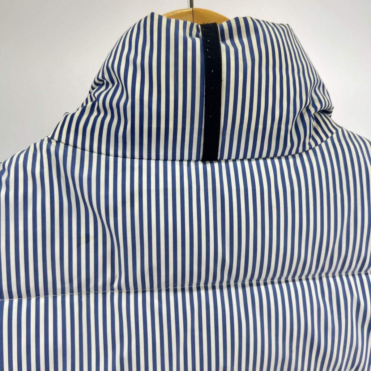 ダウンベスト ストライプ M BLU M ブルー