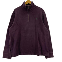 ニット POLO RALPH LAUREN ジップアップニット L パープル L パープル