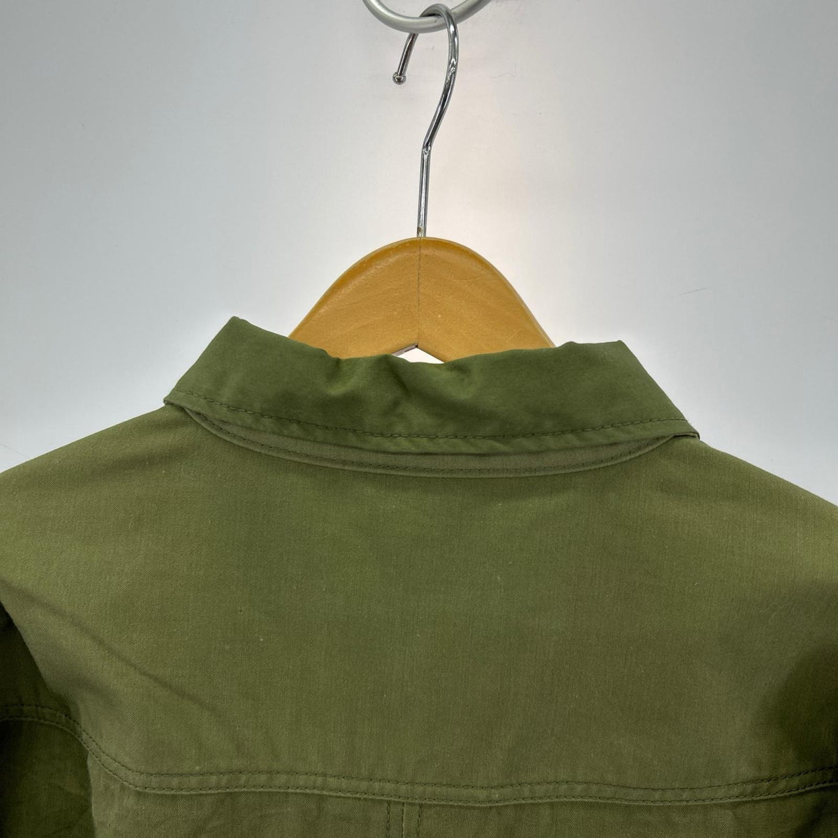 ジャケット FIRE EMB DENIM M-43 MILITARY JACKET L カーキ
