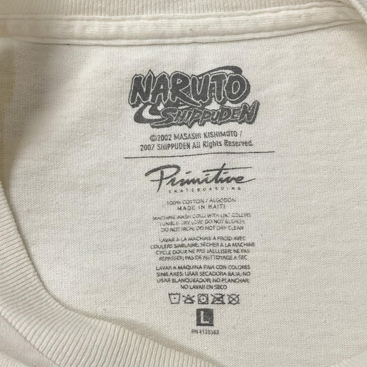半袖Tシャツ 00s NARUTO 疾風伝 PRIMITIVE 集合Tee L ホワイト L
