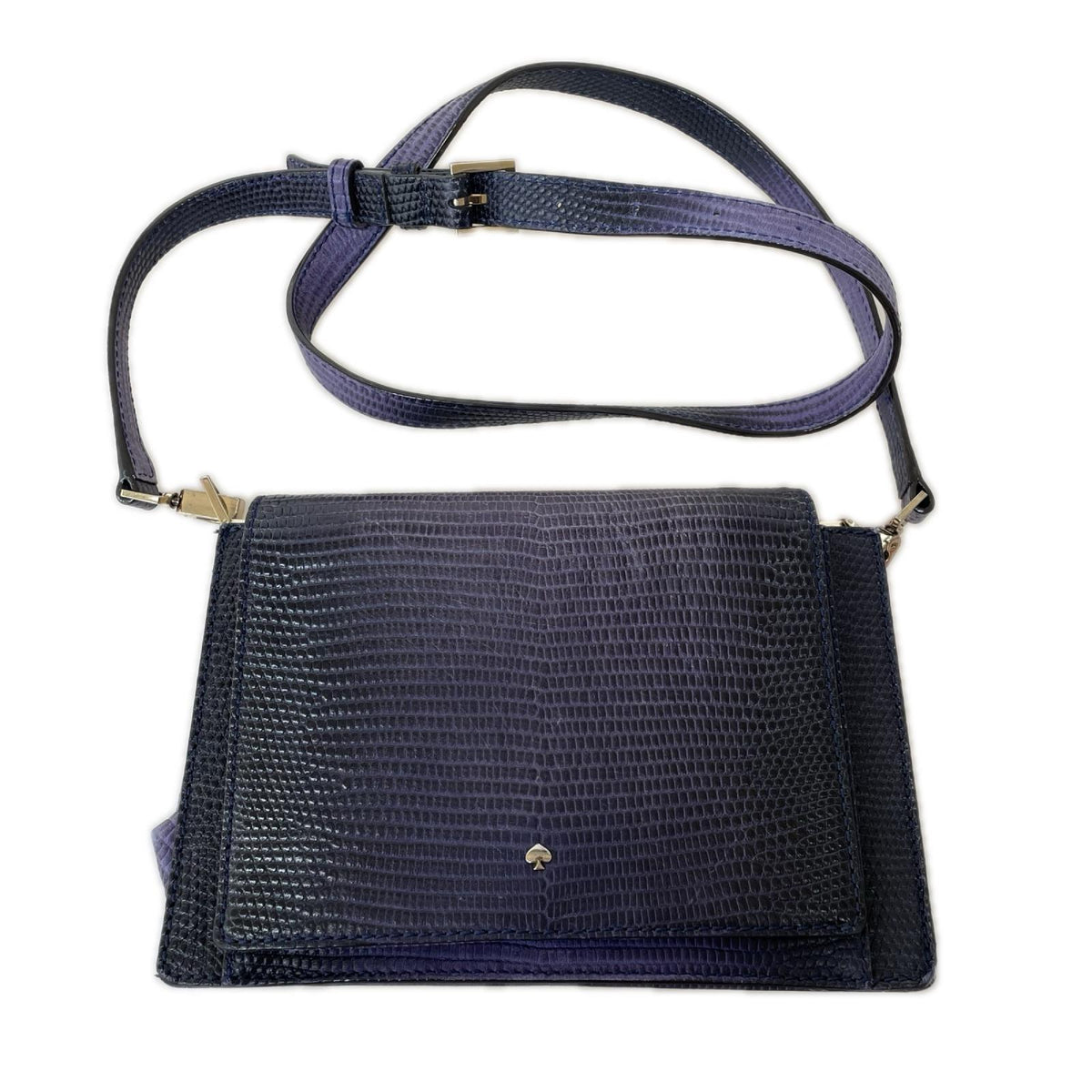 ショルダーバッグ Madison avenue collection アリゲーター ネイビー ネイビー