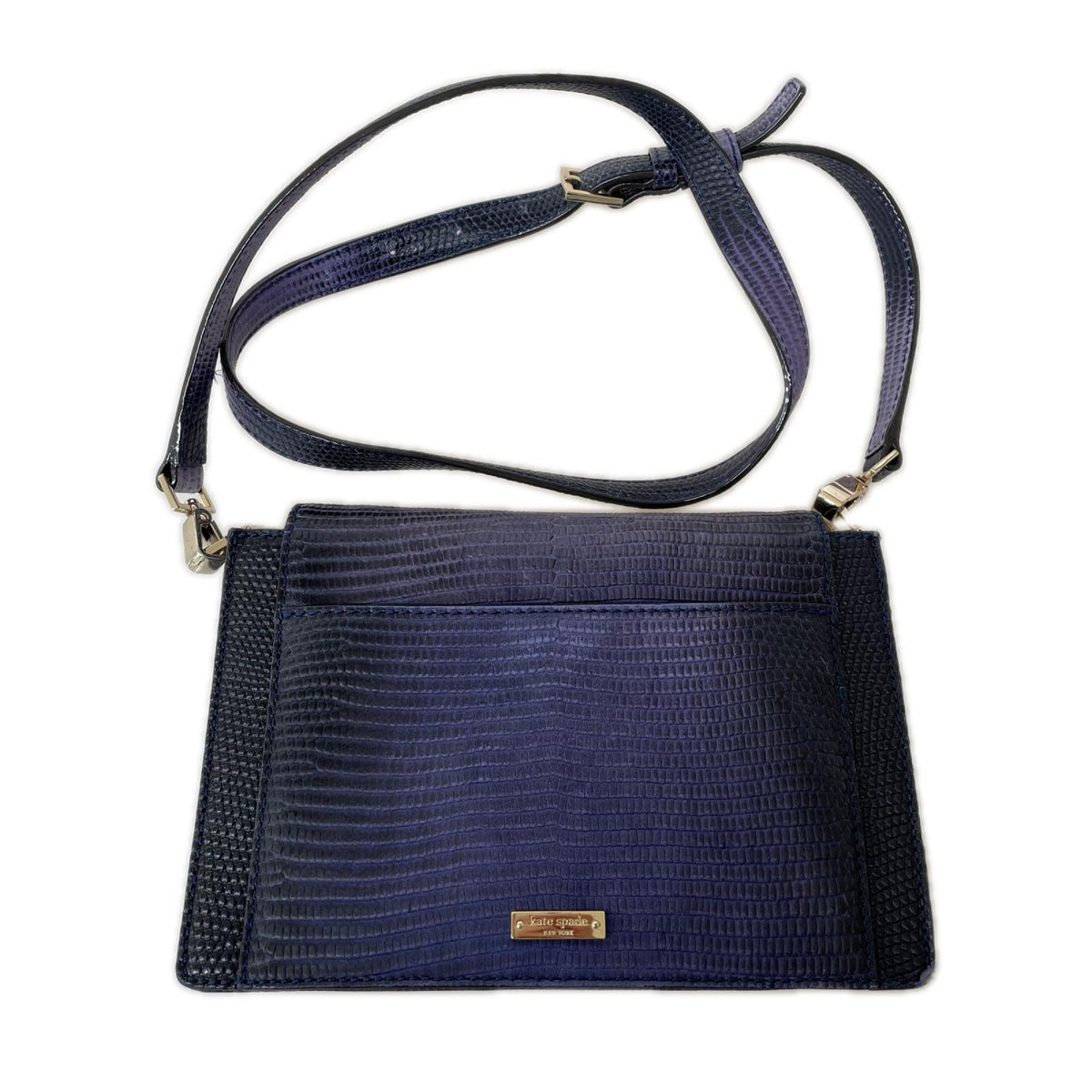 ショルダーバッグ Madison avenue collection アリゲーター ネイビー ネイビー