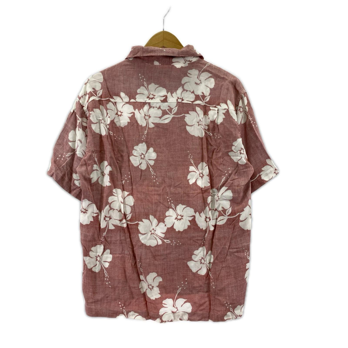 半袖シャツ old stussy 開襟 アロハシャツ M レッド