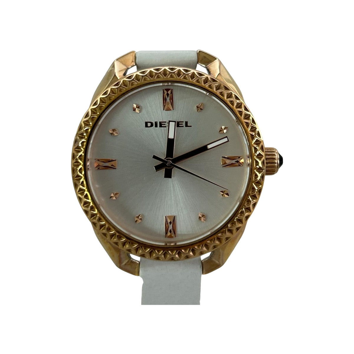 腕時計 Elegant white leather watch, 36 mm ホワイト