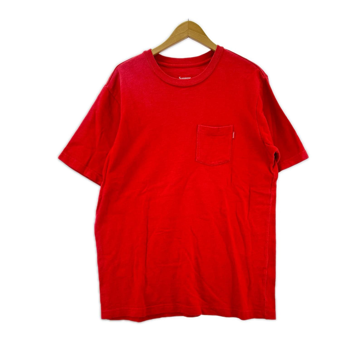 半袖Tシャツ POCKET TEE/レッド L レッド