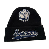 ニットキャップ 23fw Mitchell & Ness NCAA Beanie 黒 ブラック