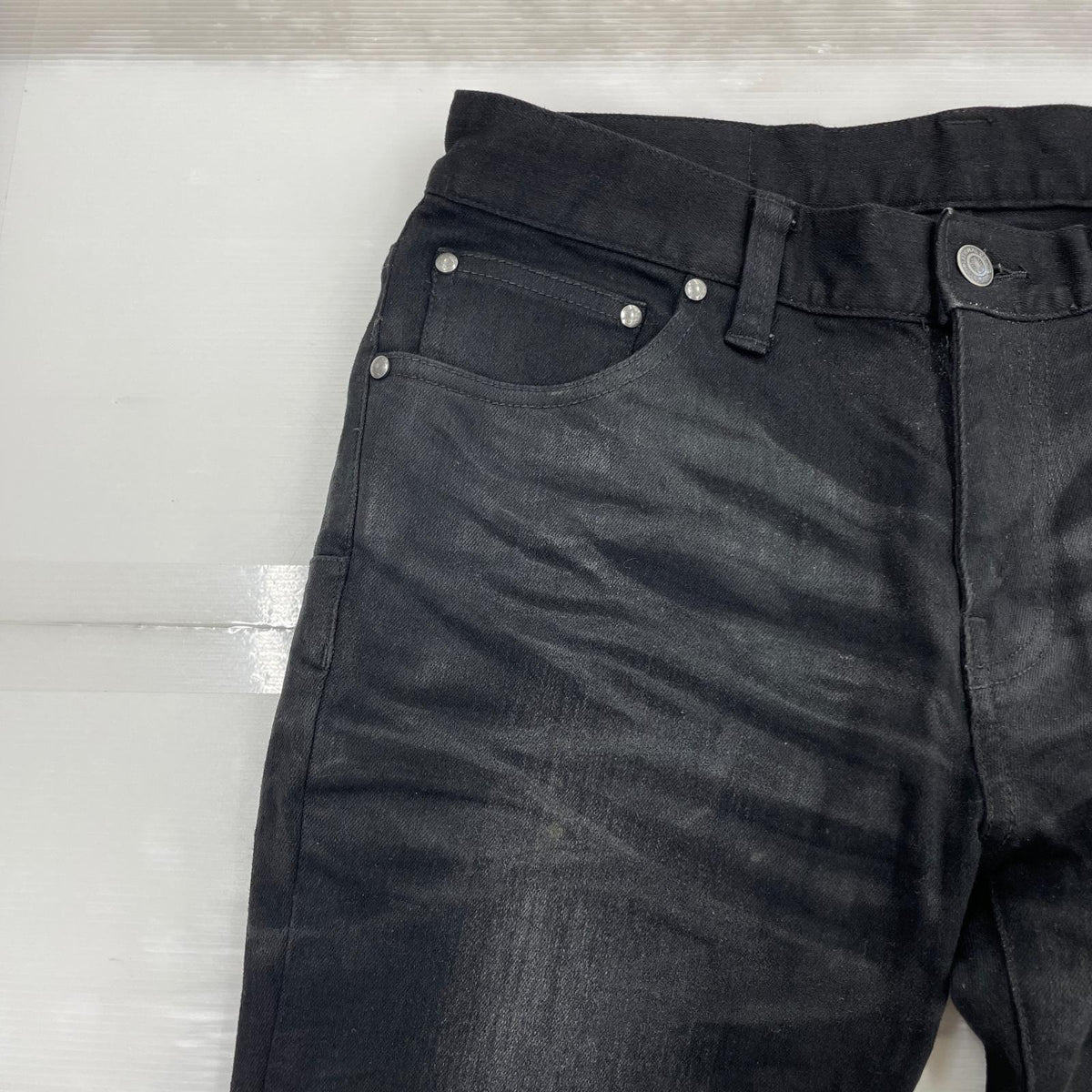 デニムパンツ 黒 M M ブラック
