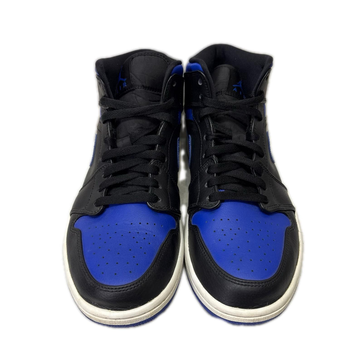 スニーカー Air Jordan 1 Mid Black/Blue 27.5cm (US9 1/2 UK9 EU45) ブルー