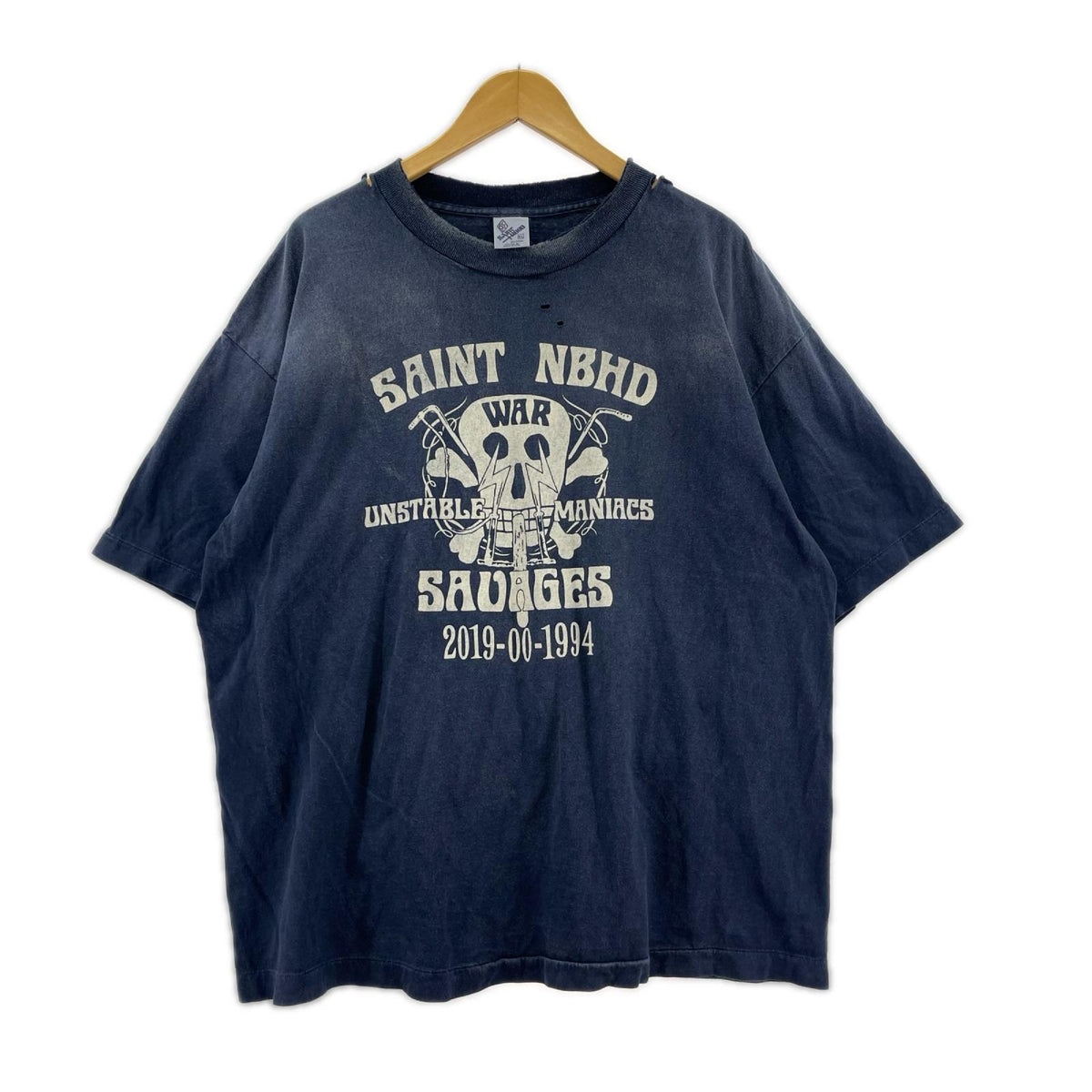 半袖Tシャツ NEIGHBERHOOD NH SH TEE スカル ネイビー