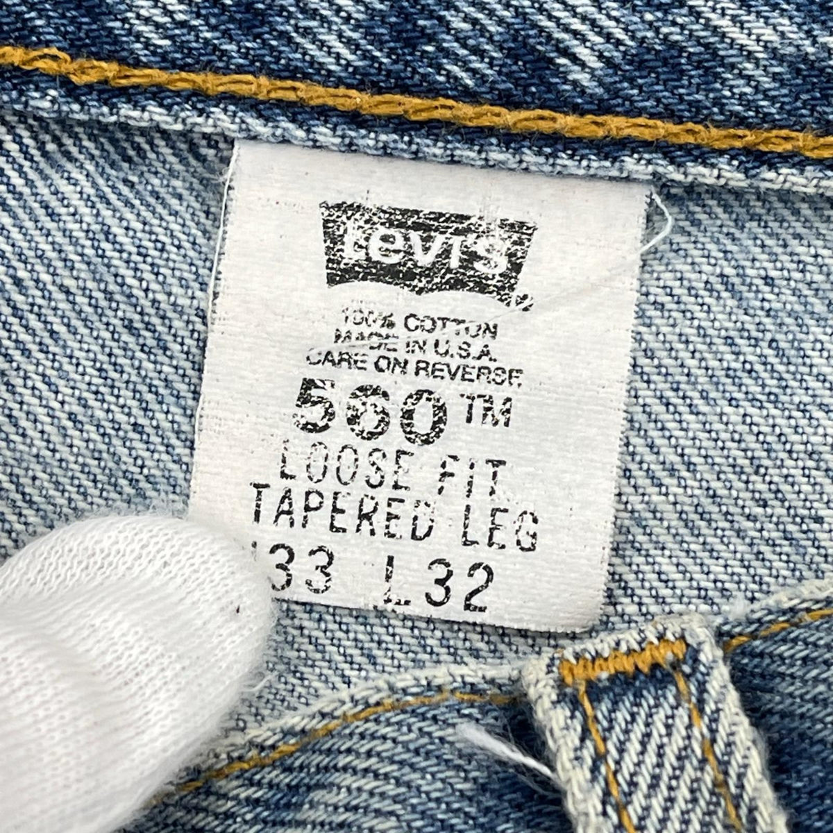 デニムパンツ USA製 Lot560 デニム 33 ブルー